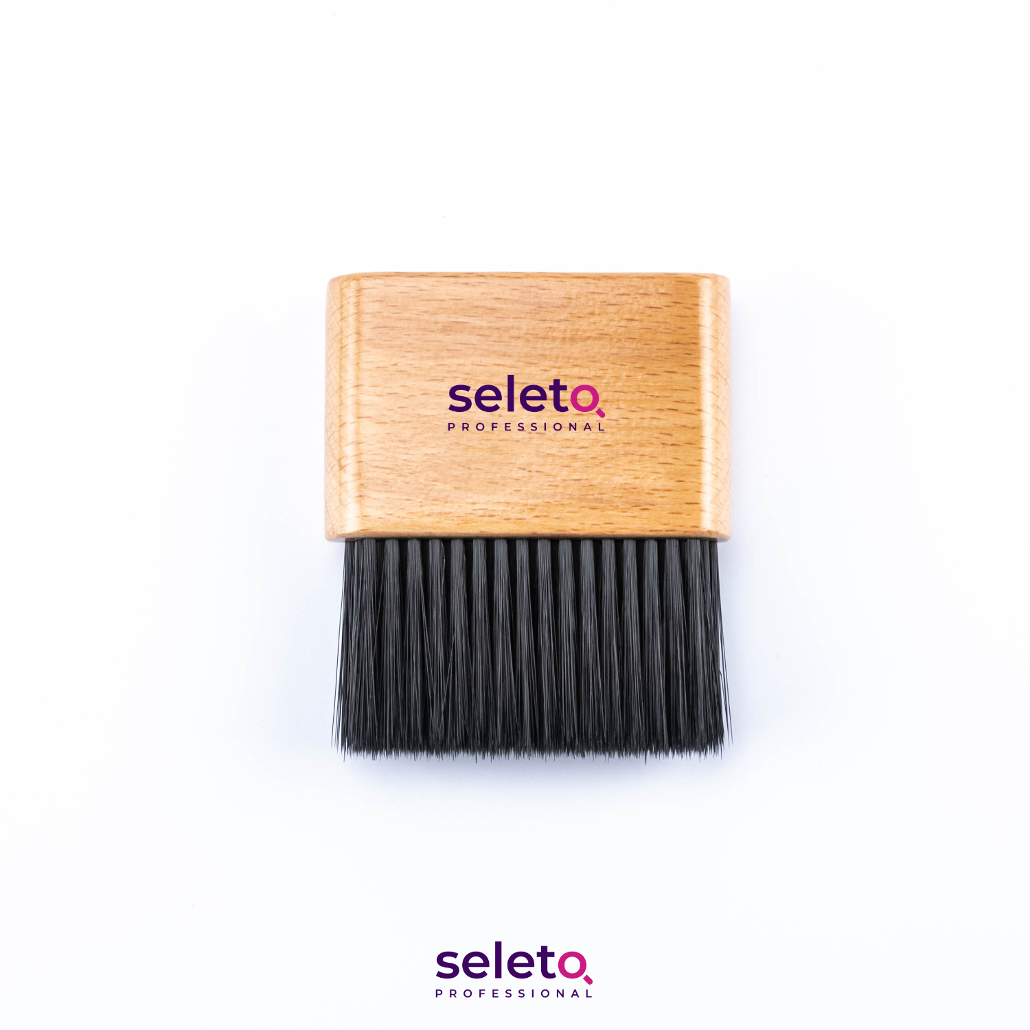 Hot Barber Wooden Hair Neck Brush Hairdresser Neck Duster Brush For Salons